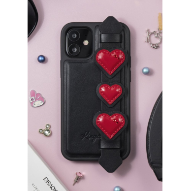 Kingxbar Sweet Serijos Dėklas Dekoruotas Tikrais Swarovski Kristalais Iphone 12 Pro Max Juodas 11