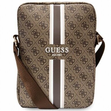 Krepšys Guess 4G Stripes Tablet GUTB10P4RPSW 10" Rudas