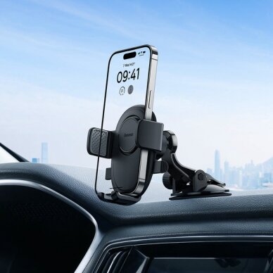 Laikiklis Baseus UltraControl Lite Series car phone holder - Juodas 6