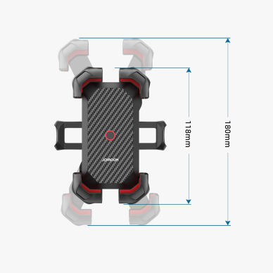 Laikiklis Motorcycle Joyroom Juodas (JR-ZS288-m) 11