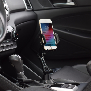 Laikiklis Smartphone car holder for cup Juodas 24