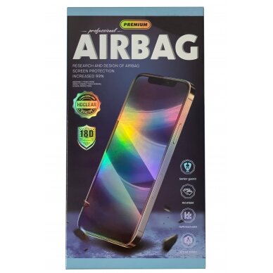 LCD apsauginis stikliukas 18D Airbag Shockproof Apple iPhone 13 juodas  1