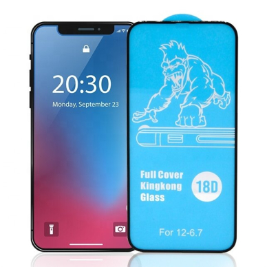 LCD apsauginis stikliukas 18D Airbag Shockproof Xiaomi Redmi Note 10 Pro juodas