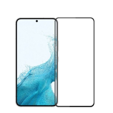 LCD apsauginis stikliukas 2.5D Perfectionists Samsung S916 S23 Plus 5G lenktas juodas