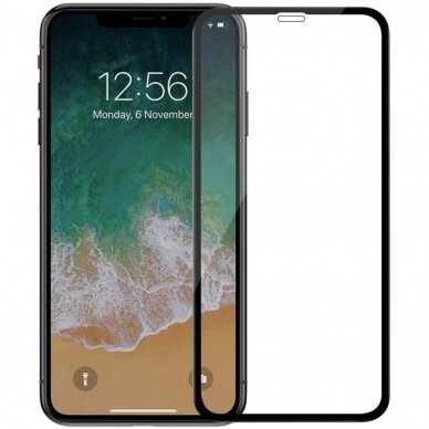 Lcd Apsauginis Stikliukas 5D Cold Carving Apple Iphone Xs Max/11 Pro Max Juodas