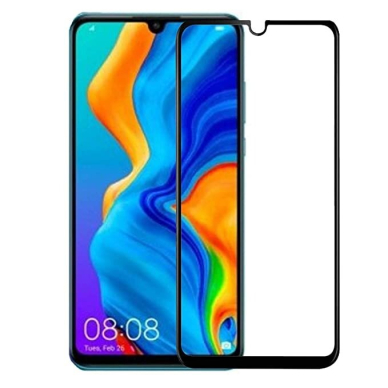 Lcd Apsauginis Stikliukas 5D Cold Carving Huawei P30 Lite Lenktas Juodas