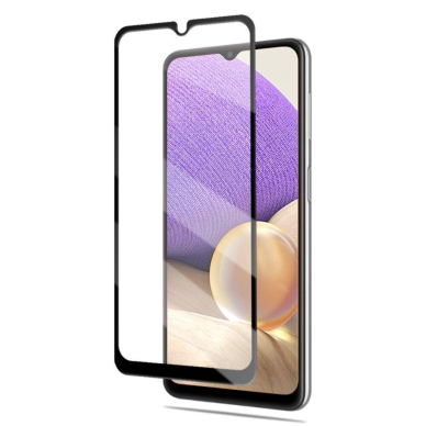 LCD apsauginis stikliukas 5D Cold Carving Samsung A325 A32 4G lenktas juodas