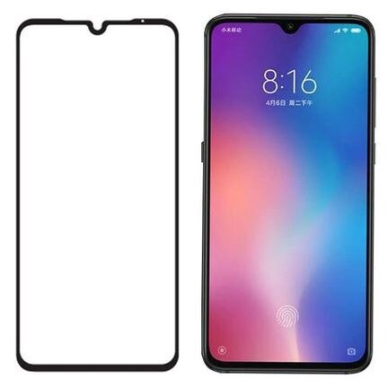 Lcd Apsauginis Stikliukas 5D Cold Carving Xiaomi Redmi 8/8A Lenktas Juodais Kraštais