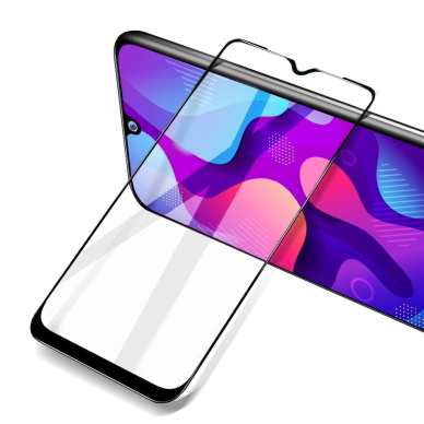 LCD apsauginis stikliukas 5D Full Glue Xiaomi Redmi 9T lenktas juodas