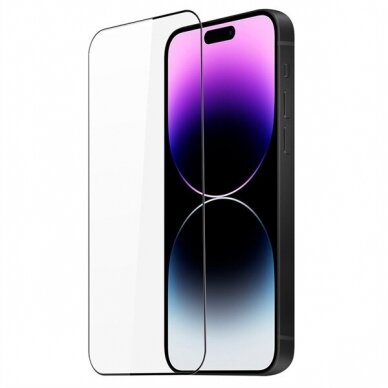 LCD apsauginis stikliukas 6D Apple iPhone 14 Pro juodas