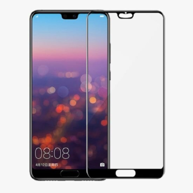 Lcd Apsauginis Stikliukas 9D Full Glue Huawei P20 Juodas