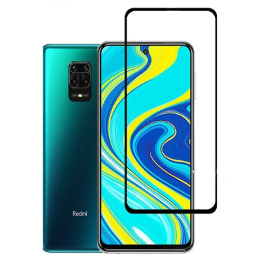 Lcd Apsauginis Stikliukas 9D Full Glue Xiaomi Redmi Note 9 Pro Juodais Kraštais