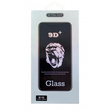 LCD apsauginis stikliukas 9D Gorilla Apple iPhone 15 Pro juodas