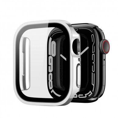 LCD apsauginis stikliukas/dėklas Dux Ducis Hamo Apple Watch 40mm sidabrinis