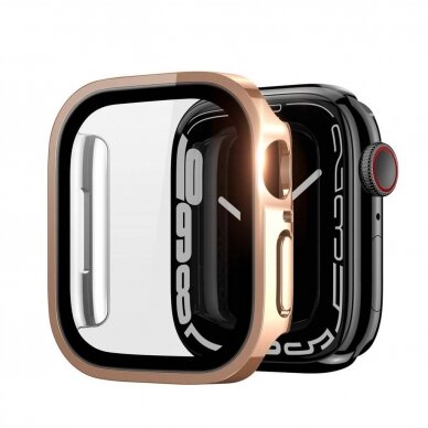 LCD apsauginis stikliukas/dėklas Dux Ducis Hamo Apple Watch 41mm rožinis