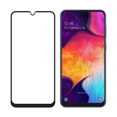 Lcd Lenktas, Pilnai Dengiantis Apsauginis Stikliukas 5D Full Glue Huawei P30 Pro Juodais Kraštais