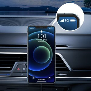 Magnetinis Automobilinis Telefono Laikiklis - Įkroviklis Choetech Car Magnetic Mount Inductive Qi Charger 15W (suderinama su MagSafe) Juodas (T200-F) 11