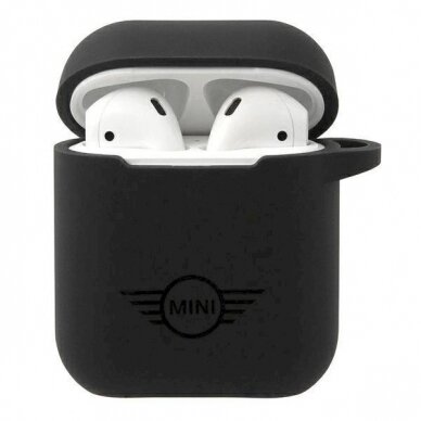 Mini MIACA2SLTBK AirPods cover Juodas hard case Silicone Collection 1