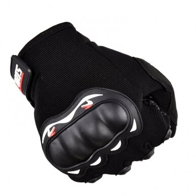 Motorcycle phone Pirštinės su knuckle protector – Juodas 2