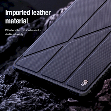 Nillkin Bumper Leather Case Pro Dėklas skirtas Samsung Galaxy Tab S9+ - Juodas 15