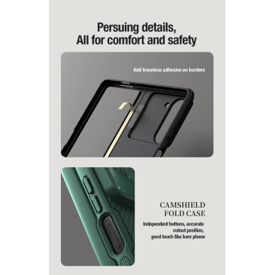 Nillkin CamShield Fold Dėklas skirtas Samsung Galaxy Z Fold 5 with additional stylus holder - juodas 14