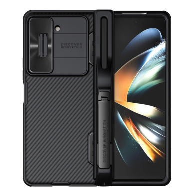 Nillkin CamShield Fold Dėklas skirtas Samsung Galaxy Z Fold 5 with additional stylus holder - juodas