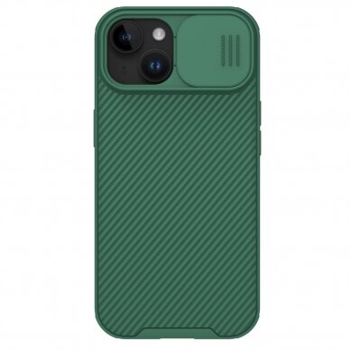 Nillkin CamShield Pro Magnetic Case for iPhone 15 Plus with camera cover - green