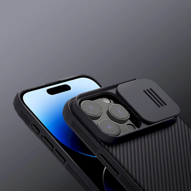 Nillkin CamShield Pro Magnetic Dėklas iPhone 16 Pro Max - Juodas 11