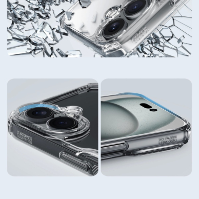 Nillkin Nature Pro Dėklas skirtas iPhone 16 - transparent and white 10