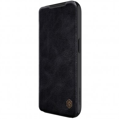 Nillkin Qin Pro Leather Flip Camera Cover Case for iPhone 15 Pro Max - Black 2