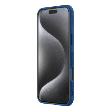 Nillkin Super Frosted Shield Pro Dėklas skirtas iPhone 16 Pro - Mėlynas 4