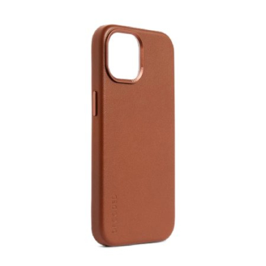 Odinis dėklas Decoded Leather iPhone 15 - rudas 1