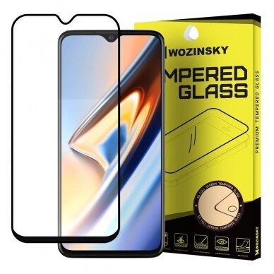 Akcija! OnePlus 10T black stiklas Wozinsky Tempered Glass Full Glue juodais kraštais