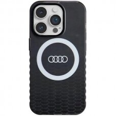 Originalus Audi dėklas IML Big Logo MagSafeiPhone 14 Pro - Juodas