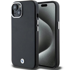 Originalus BMW dėklas Signature Wrapped Metal MagSafeiPhone 15 Plus / 14 Plus - juodas