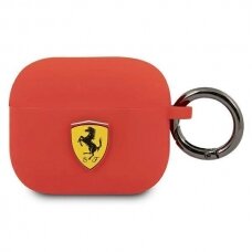 Originalus dėklas Ferrari FEA3SILRE AirPods 3 cover Raudonas Silicone