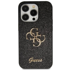 Originalus dėklas Guess GUHCP13XHG4SGK case skirta iPhone 13 Pro Max 6.7  - Juodas Glitter Script Big 4G