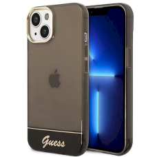 Originalus dėklas Guess GUHCP14SHGCOK iPhone 14 6.1 Juodas hardcase Translucent