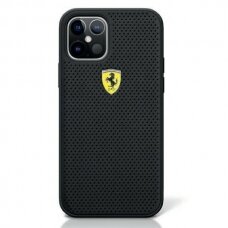 Originalus Ferrari Dėklas Fespehcp12Mbk Iphone 12 Pro / Iphone 12 Juodas On Track Perforated