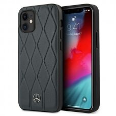 Originalus Mercedes dėklas Mehcp12Smulna Iphone 12 Mini mėlynas Wave Line