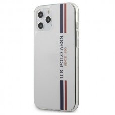 Originalus Us Polo Dėklas Ushcp12Lpcusswh Iphone 12 Pro Max Baltas Tricolor Kolekcija