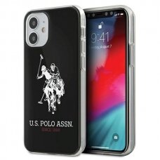 Originalus Us Polo Dėklas Ushcp12Stpuhrbk Iphone 12 Mini Juodas, Blizgus Logo