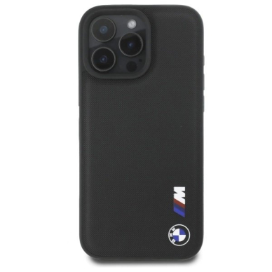 Orginalus BMW Dėklas Smooth Rubber Logo iPhone 16 Pro Max  - Juodas 2