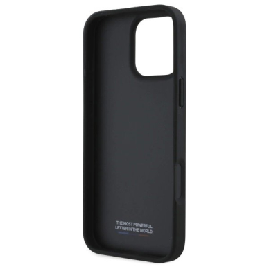 Orginalus BMW Dėklas Smooth Rubber Logo iPhone 16 Pro Max  - Juodas 6