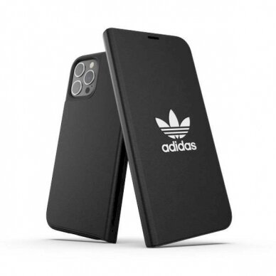 Originalus Adidas dėklas OR Booklet Case BASIC iPhone 12 Pro Max 6,7"   Juodas Baltas 42228