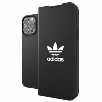 Originalus Adidas dėklas OR Booklet Case BASIC iPhone 13 Pro Max 6,7"   Juodas Baltas 47127 7