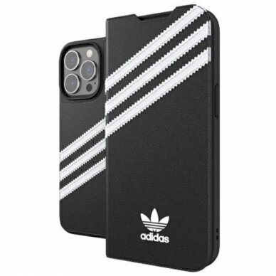 Originalus Adidas dėklas OR Booklet Case PU iPhone 13 Pro / 13 6,1"   Juodas Baltas 47112 1