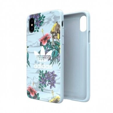 Originalus Adidas dėklas OR SnapCase Floral iPhone X/Xs 32139 Pilkas CJ8322