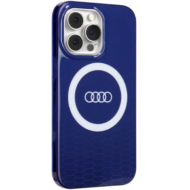 Originalus Audi dėklas IML Big Logo MagSafeiPhone 13 Pro / 13 - mėlynas 2