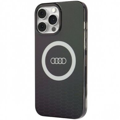 Originalus Audi dėklas IML Big Logo MagSafeiPhone 13 Pro Max - Juodas 1